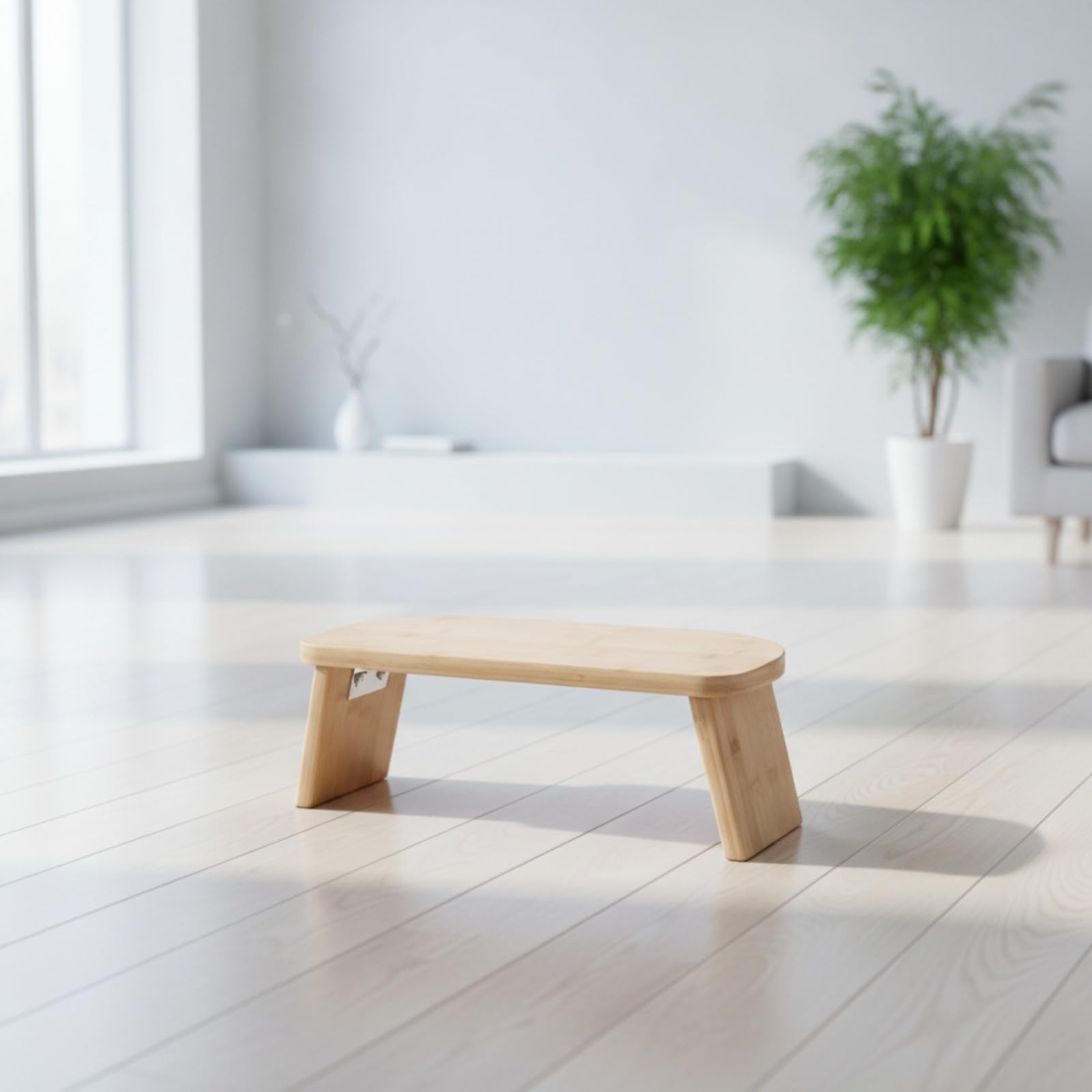 TISHITA Banco Plegable Stretching con Motivo Resistente Banco Arrodillamiento con Asiento Rectangular Redonado Cómodo para Hogar