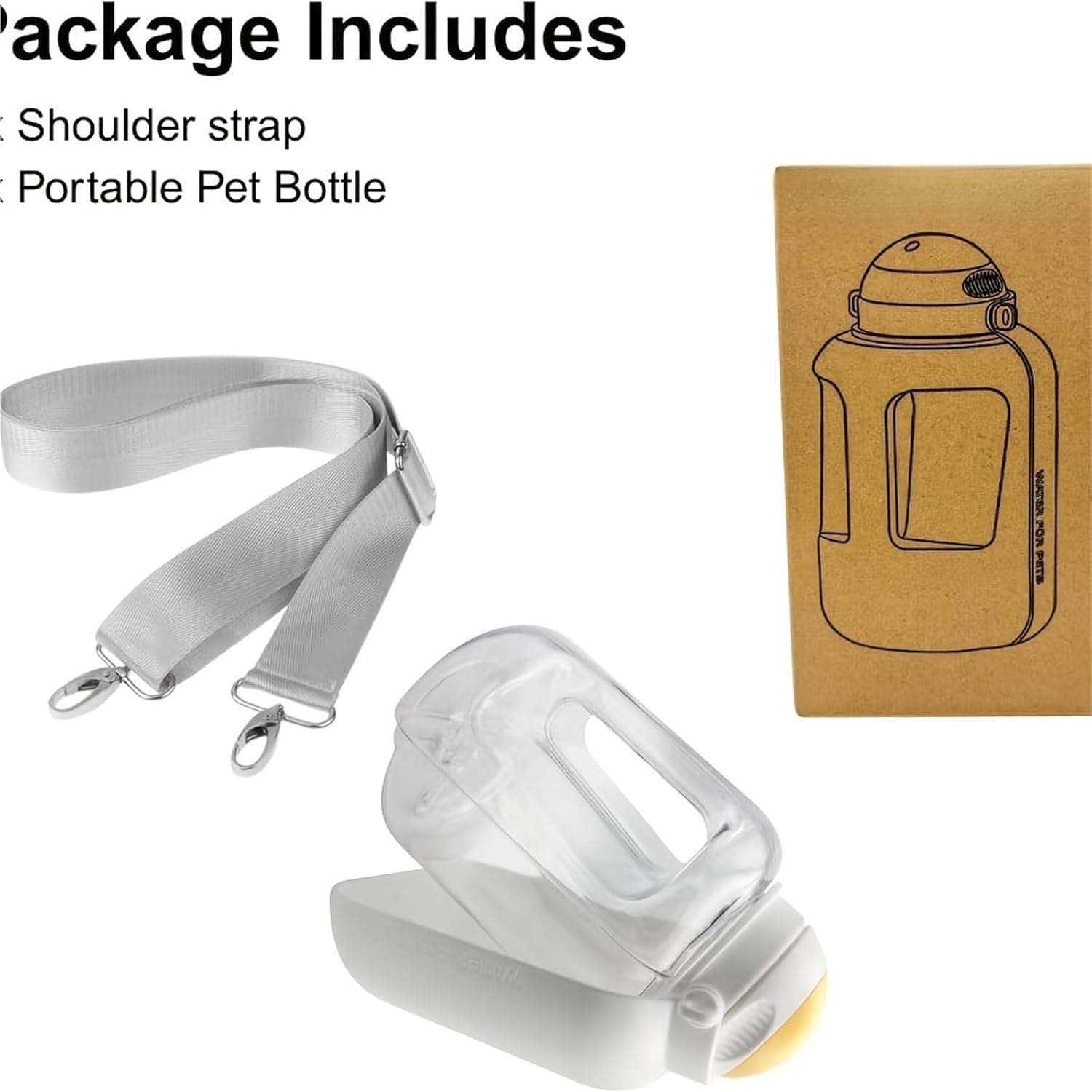 Portable Dog Water Bottle 1000ml/1500ml Foldable 2 in 1 Bowl Dog Drinking Bottle Spill Proof BPA Free Food Grade for Dogs Travel Walking Hiking Park(Yellow,1500ml)