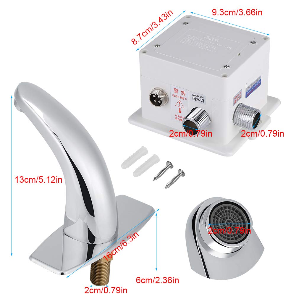 Rubinetto automatico del sensore a infrarossi Rubinetto della Bagno Lavello Acqua con scatola di controllo