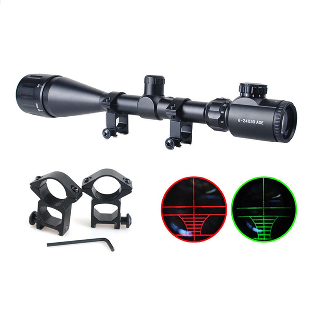 Mirino Telescopico ZOS 4-16x40 AO, Per Carabine Ad Aria Compressa E Soft Air, Con Attacco 11/22 Mm, Corpo In Alluminio