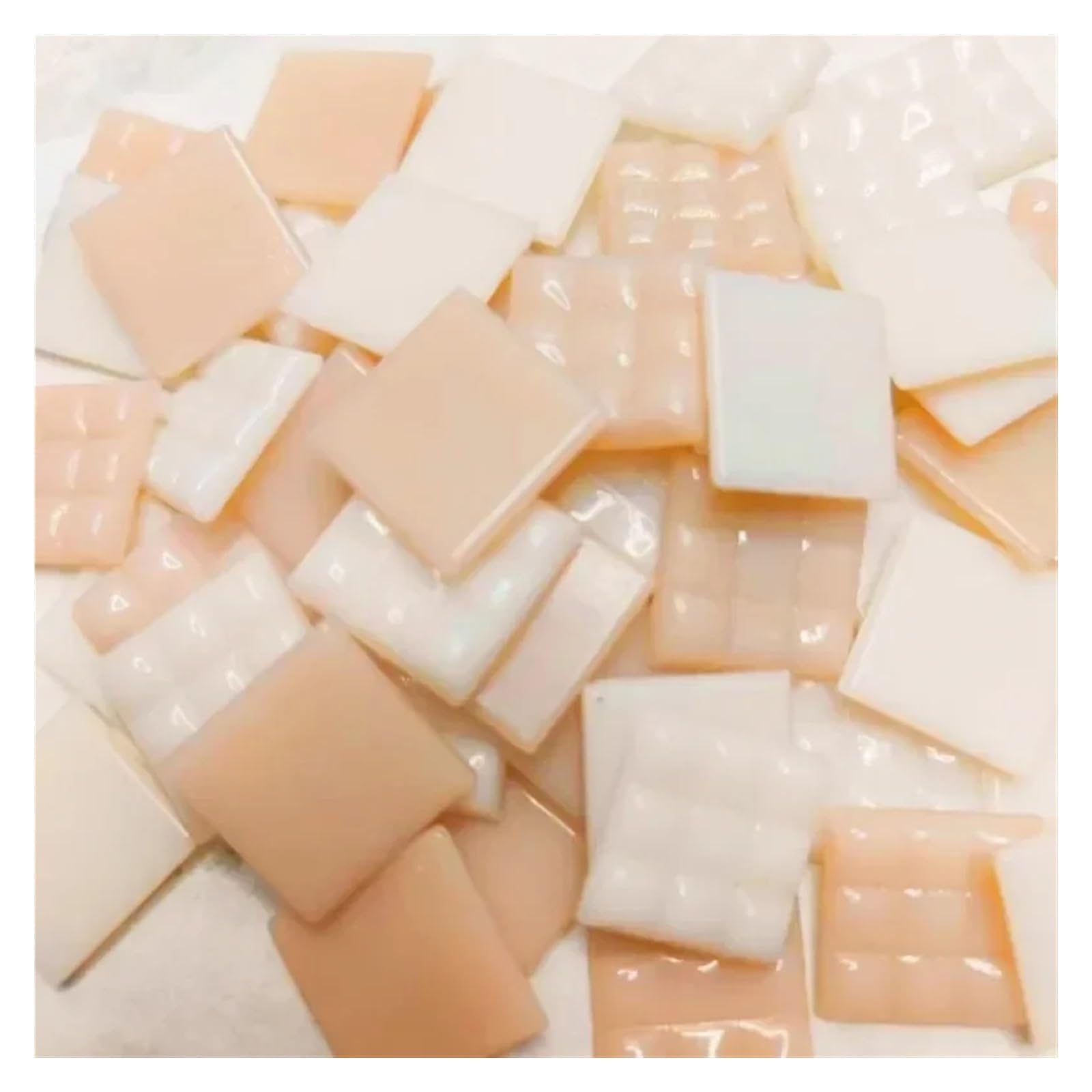 Ydyaenio Color 7 Mosaic Pieces 100G/3.5Oz(Approx.35pcs) Mosaic Quartz Tiles 2Cm/0.78In Square 0.4Cm/0.15In Thickness Diy Craft Materials Mixed Color For Home Garden Decoration Art Projects(Color 7)