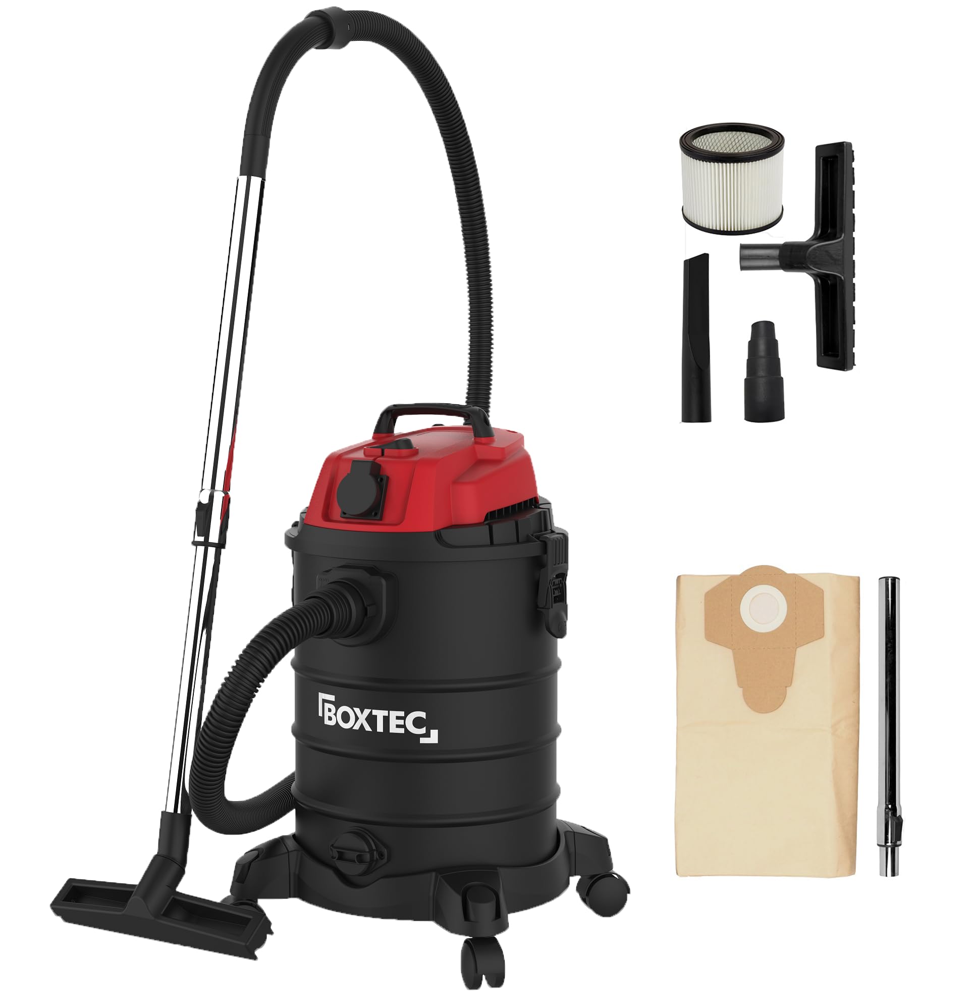 BOXTEC NTS 30 Nass- und Trockensauger (30 L, beutellos, Einschaltautomatik)