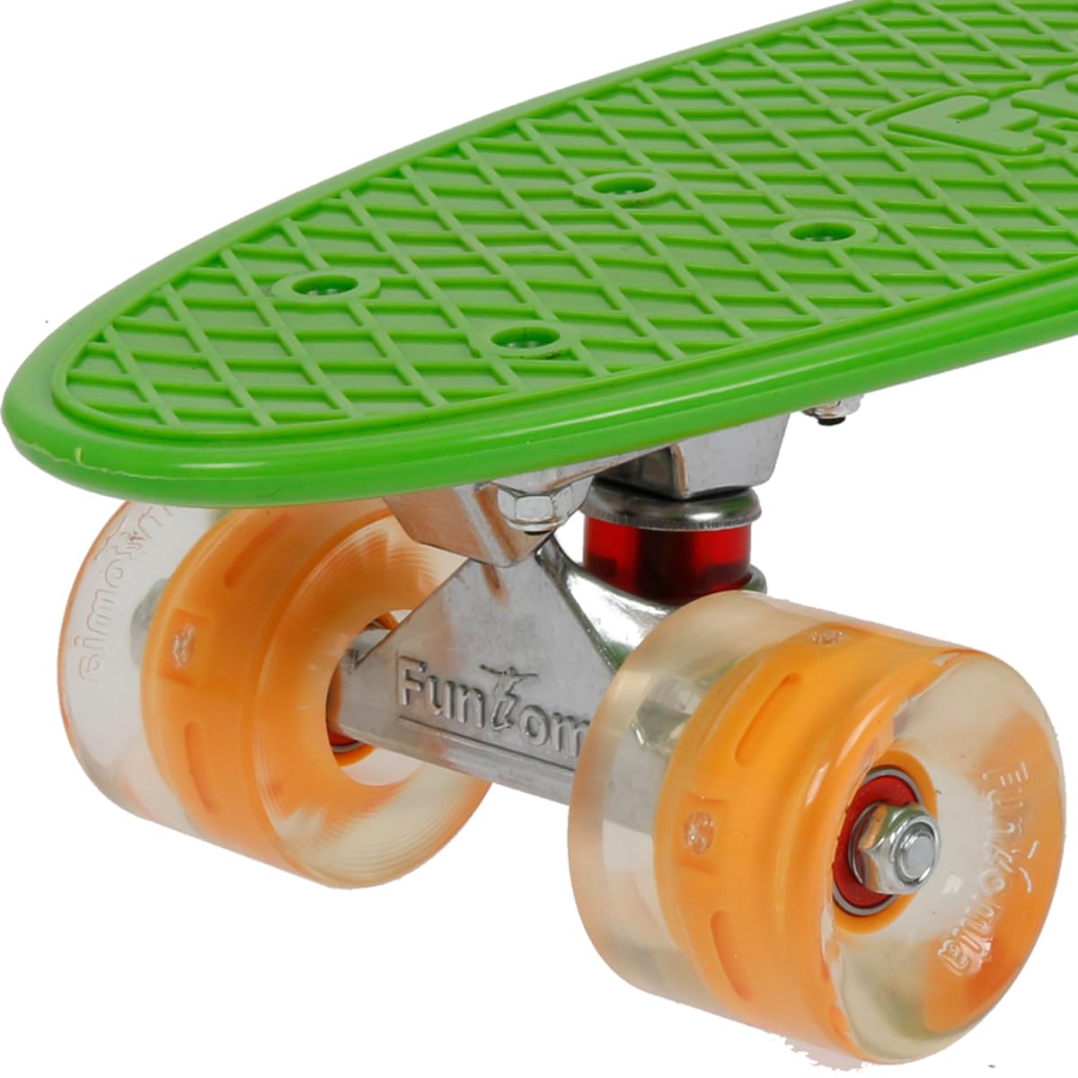 Mini Skateboard FunTomia 57 Cm - Tavola In ABS Con Luci LED (opzionali) - Truck In Alluminio E Cuscinetti ABEC-11 - Borsa Inclusa