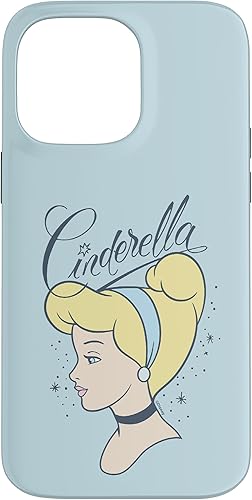 Funda para iPhone 14 Pro Max Disney Cenicienta con diseño de princesa estrellada