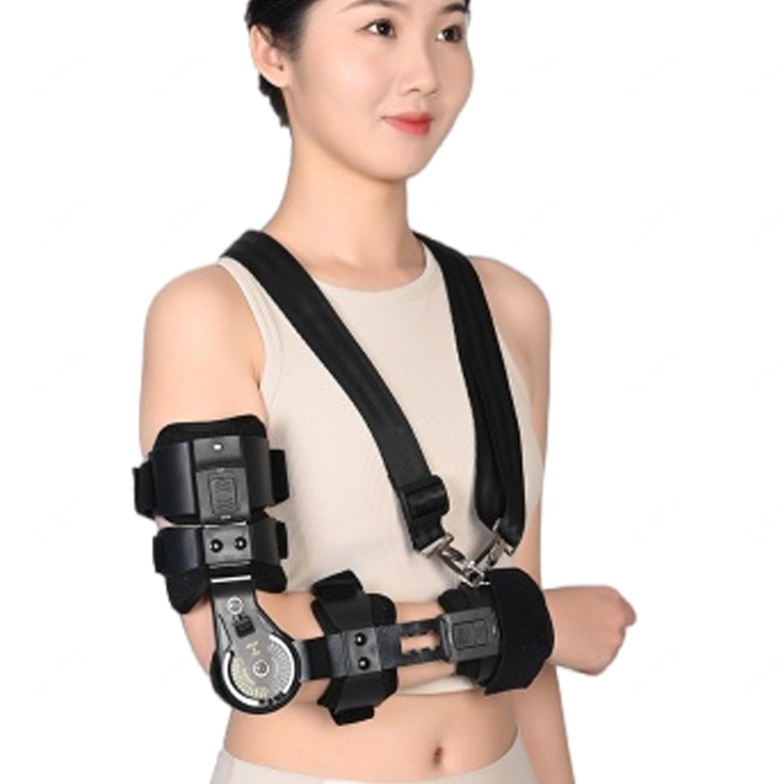 Amazon | 男性、女性向けの調整可能な肘関節ブレース、腕の骨折脱臼