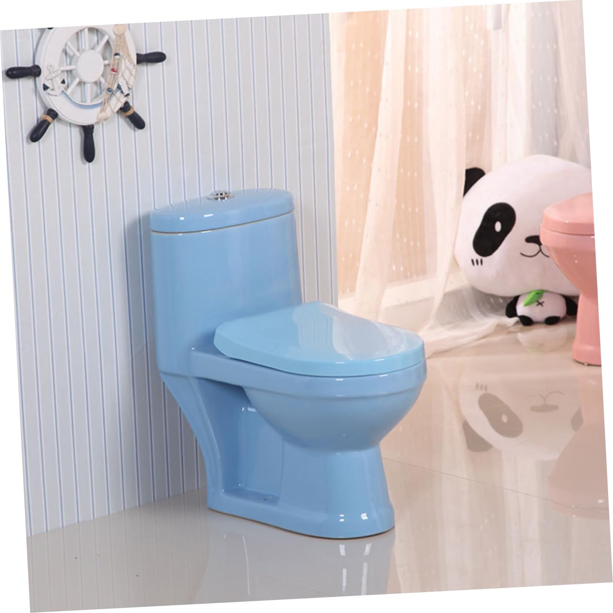 Asiento de Inodoro de Plástico Reciclable para Niños Y Niñas Asiento de Entrenamiento para Ir al Baño para Niños Pequeños Cómodo Asiento para Viajes