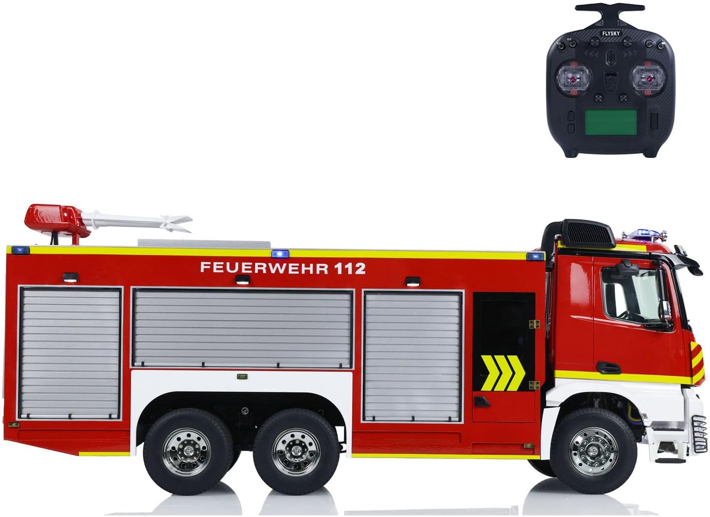 TOUCAN RC HOBBY 1/14 RC Fire Vehicles 6x4 Remote Control Fire Fighting Truck 3-Speed Gearbox