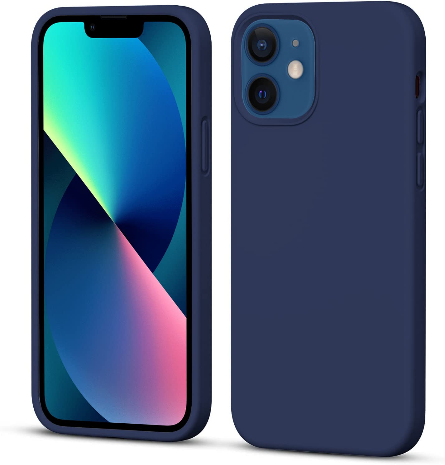 LOXXO® Microfiber Candy Case Compatible for iPhone 12 Mini 5.4 inch, Shockproof Slim Back Cover Liquid Silicone Case (Blue) (B08L98SGZ4) Amazon Price History, Amazon Price Tracker