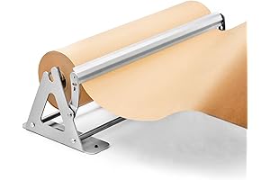 18-Inch Paper Roll Dispenser: Expertly Designed for Effortless Cutting