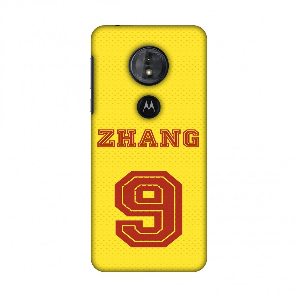 AMZER Slim Fit Handcrafted Designer Printed Snap on Hard Shell Case Back Cover Skin for Motorola Moto G6 Play - Zhang Jersey HD Color