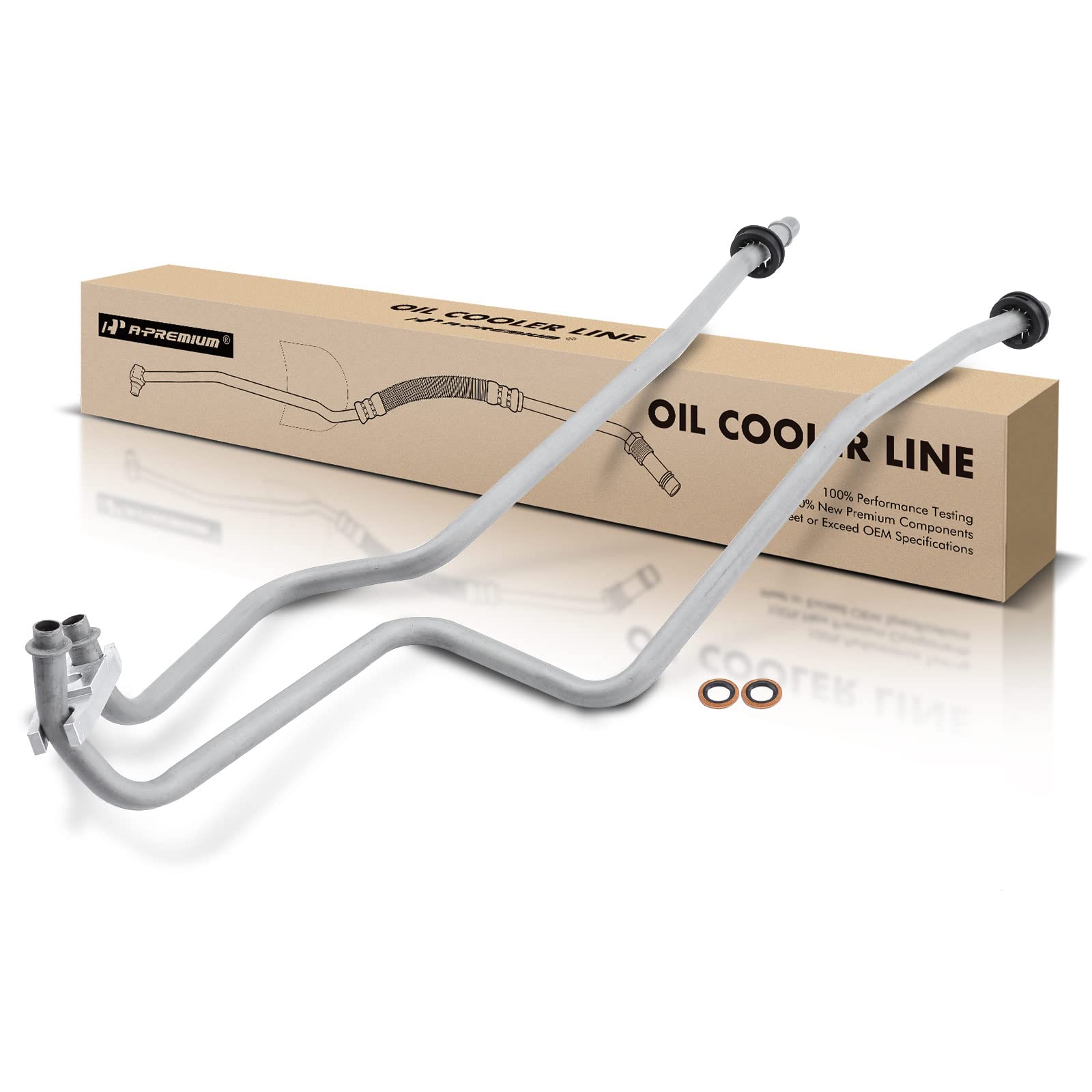 Photo 1 of A-Premium Inlet and Outlet Automatic Transmission Oil Cooler Line Hose Assembly Compatible with Jeep Liberty 2008-2012 V6 3.7L