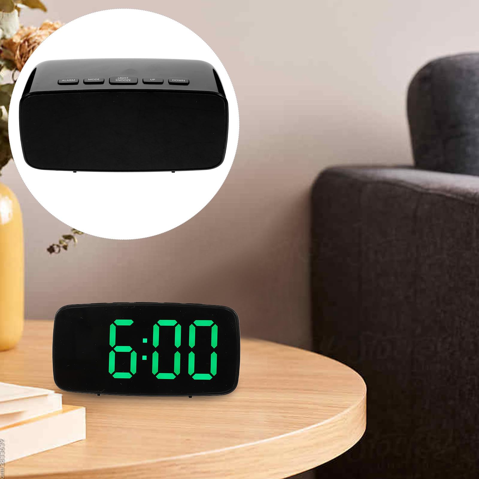 LED Wecker mit Großem Display und Sprachtemperaturanzeige für Nachttisch