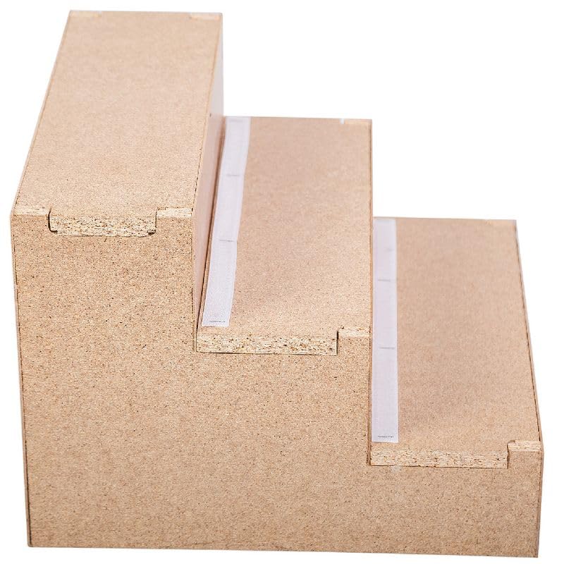 Scala per animali domestici Stepway | montaggio semplice | altezza: 30 cm | gradini resistenti al battistrada, pratico aiuto per salita stabile e antiscivolo, rivestimento rimovibile e lavabile