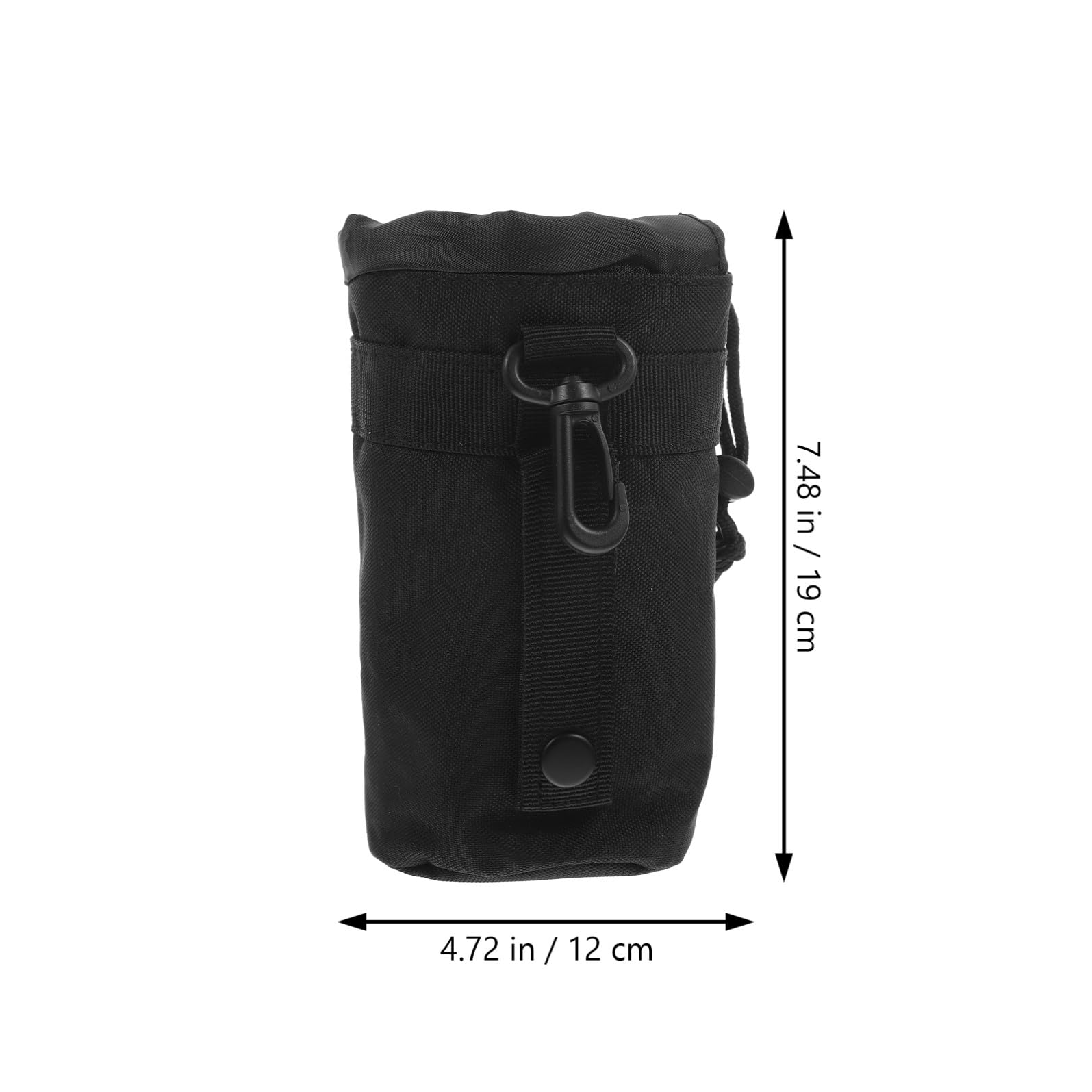 YARNOW 5 Piezas Bolsa De Botella De Agua Portátil Tapa De Botella De Agua Aislada Bolsa De Hervidor De Agua Tapa De Copa Portabotellas Para Acampar Porta Biberones Black Tela Oxford