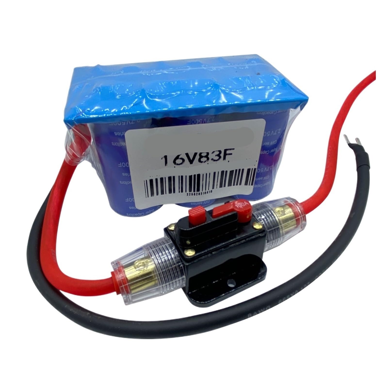 Condensateur 16V83F pour l'audio embarqué de voiture et le démarrage des moteurs exigeants
