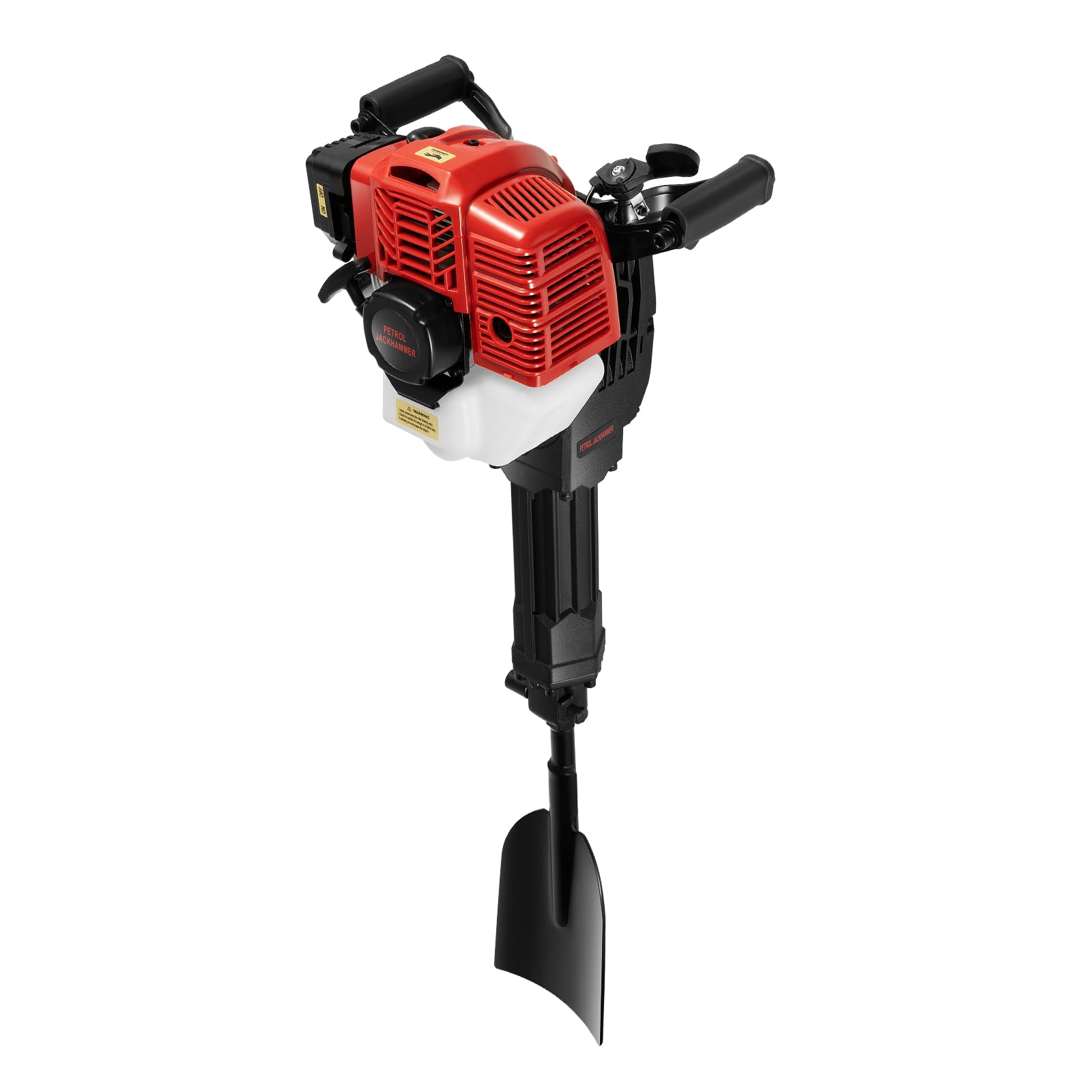 Cortaraíces profesional de gasolina 1900 W/52 cc – potente fresadora de troncos para trasplantar árboles, cortar raíces y levantar balas con motor de 2 tiempos (hasta 55 J de fuerza de impacto)
