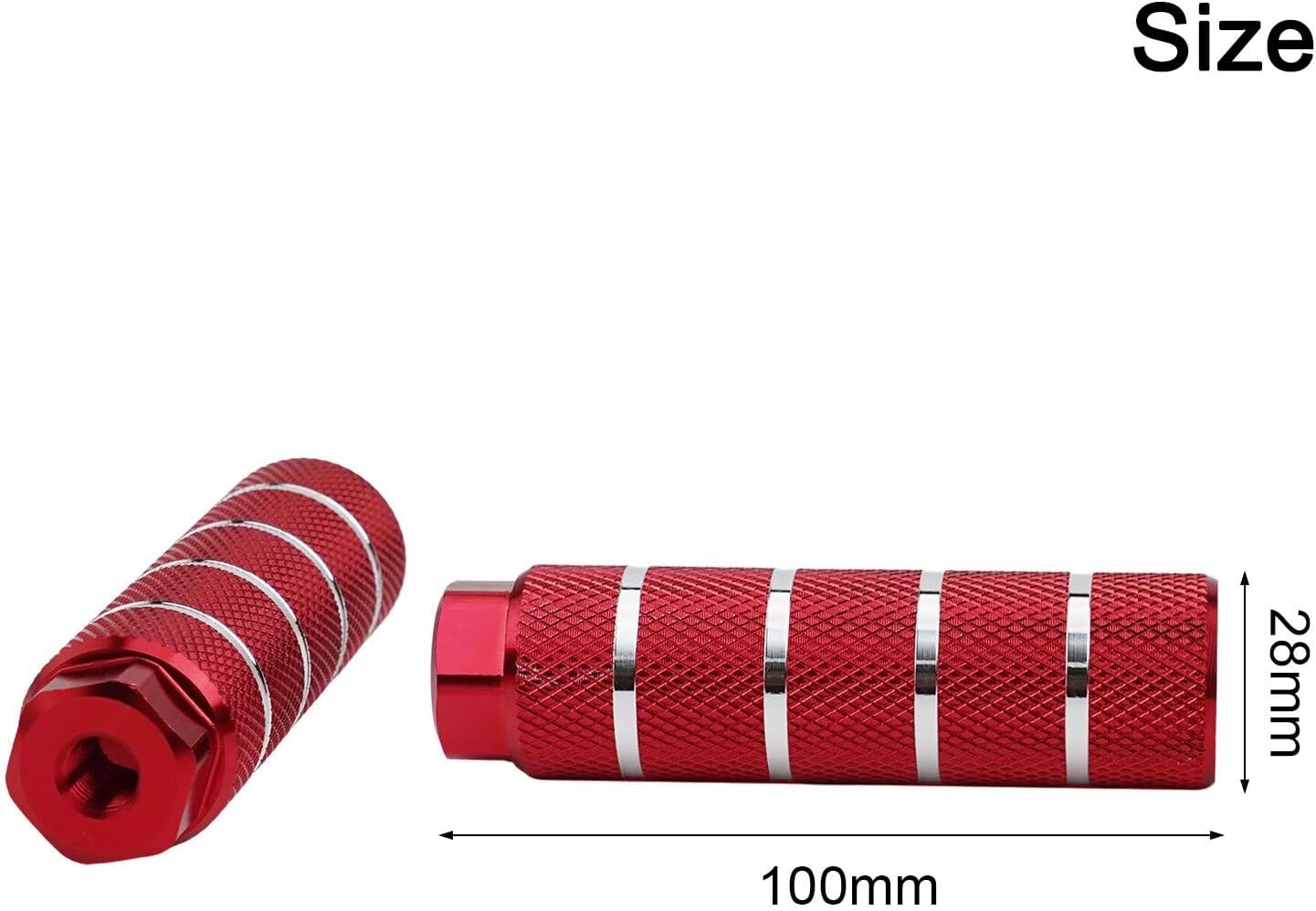 Compatible with Blue Bike Foot Pegs, Aluminum Alloy Anti-Skid MTB Pegs with 9mm Installation Diameter