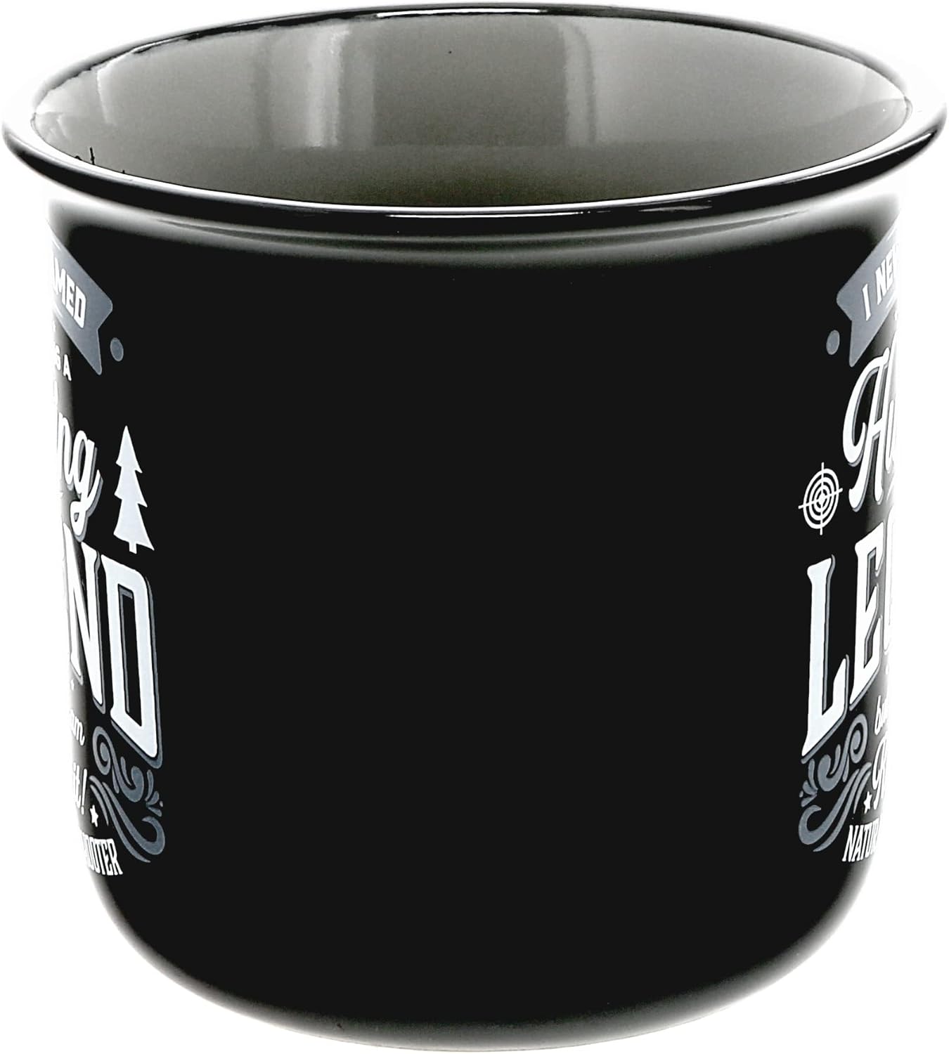 Pavilion Gift Company - Hunting Legend - Ceramic 13-ounce Campfire Mug, Double Sided Coffee Cup, Hunting Mug, Gifts For Men, 1 Count - Pack of 1, 3.75 x 5 x 3.5-Inches, Black/Gray - Image 8