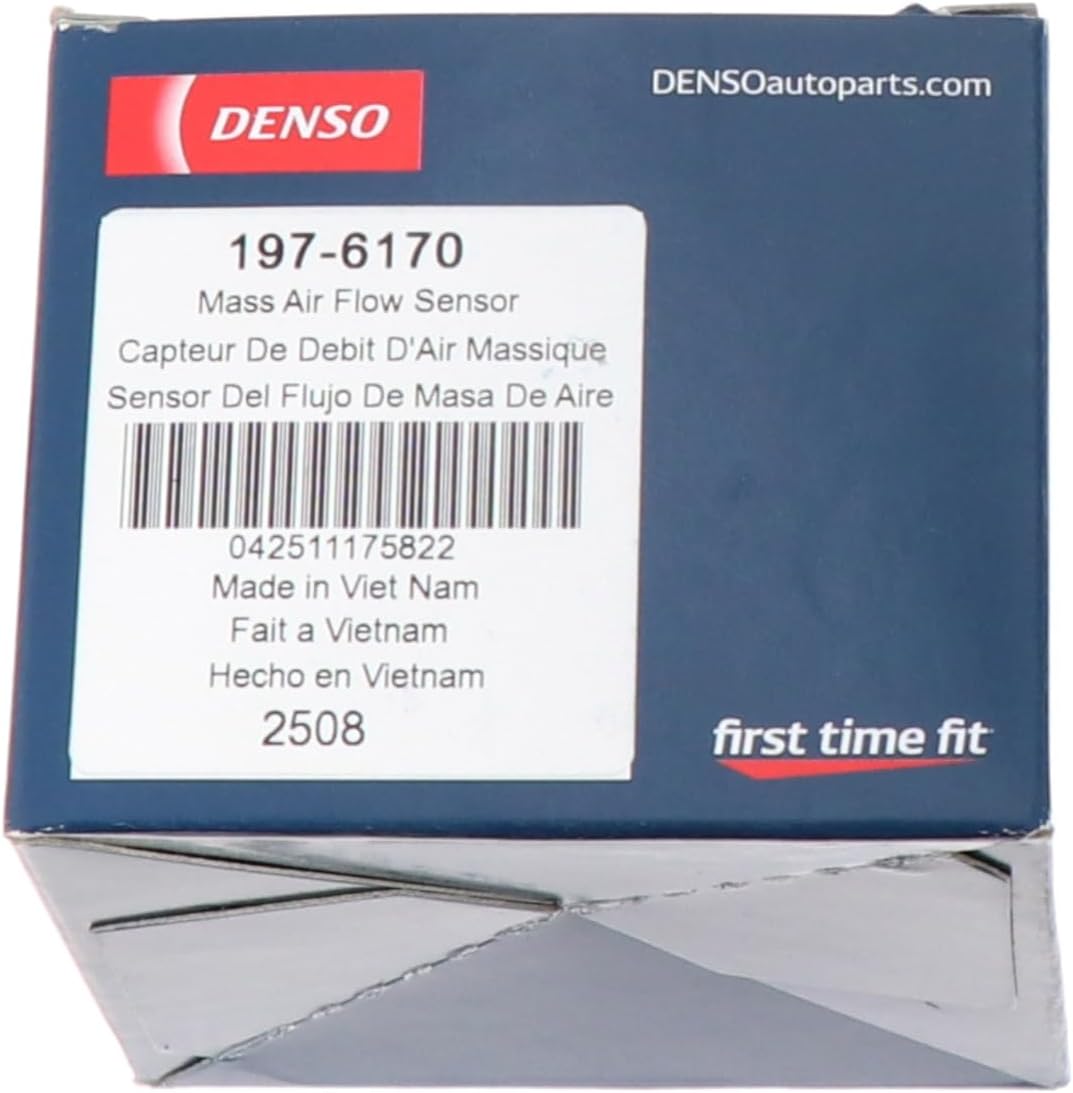 Denso Mass Air Flow (MAF) Sensor - 197-6170 (Fits Select Years of Honda: Accord/Civic/CR-V/Crosstour and Acura: ILX/NSX/TSX Vehicles)
