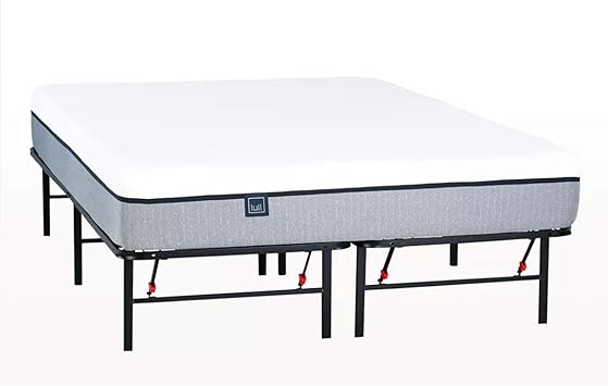 Amazon Com Lull Metal Bed Frame Twin Easy To Assemble Noiseless Support Under Bed Storage And Durable Support Home Kitchen