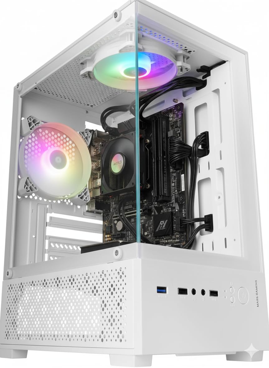 PCS Gaming – PC Gaming Desktop Computer AMZ 2019 (CPU Ryzen 4 x 3.70 GHz, Ram 16 GB, 1 TB, T. Vega 8 Graphics) + Game Included. PC Gamer, Gaming Computer
