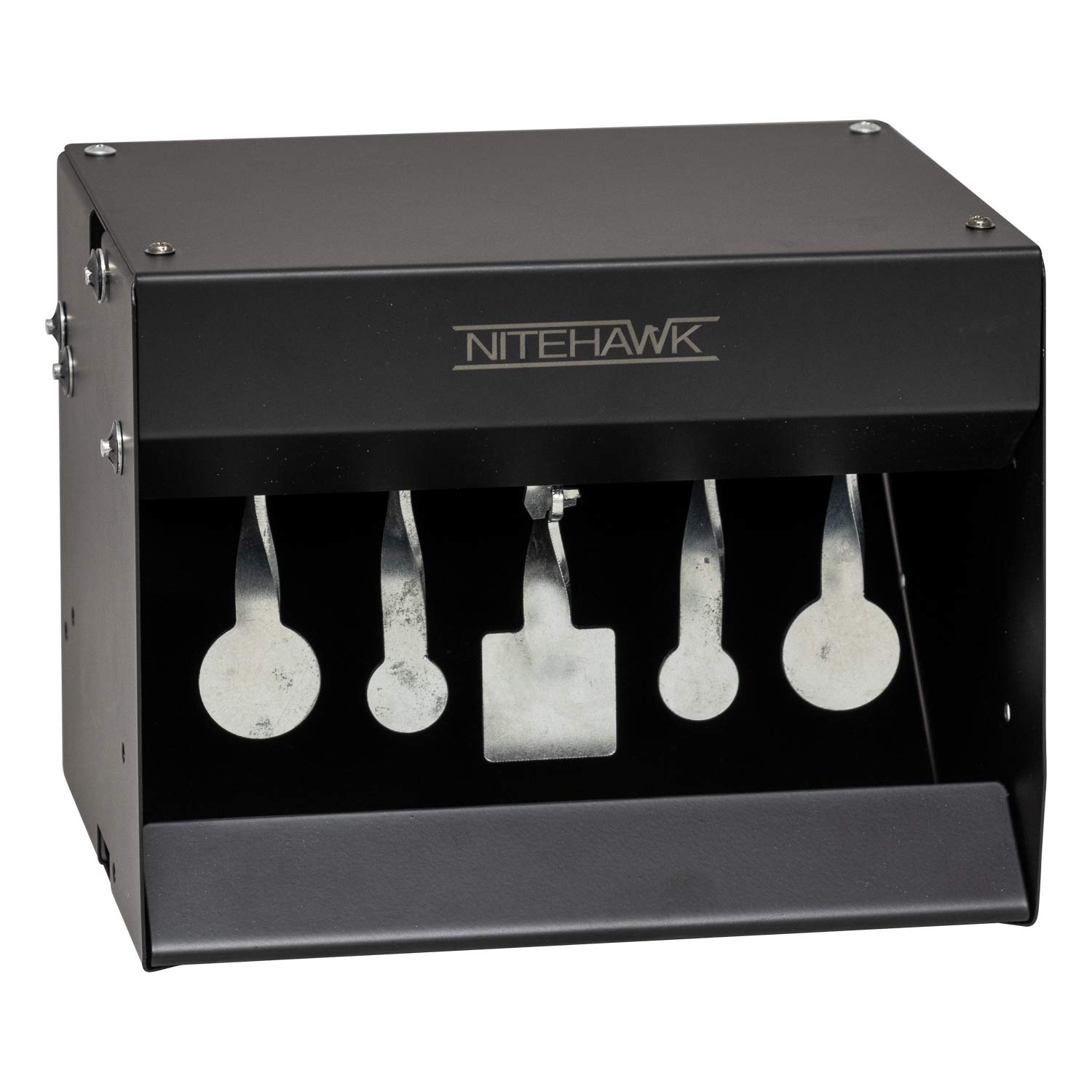 – Nitehawk Self Resetting Magnetic Air Rifle/Airsoft Knock Down Steel Shooting Target, Pellet Catcher