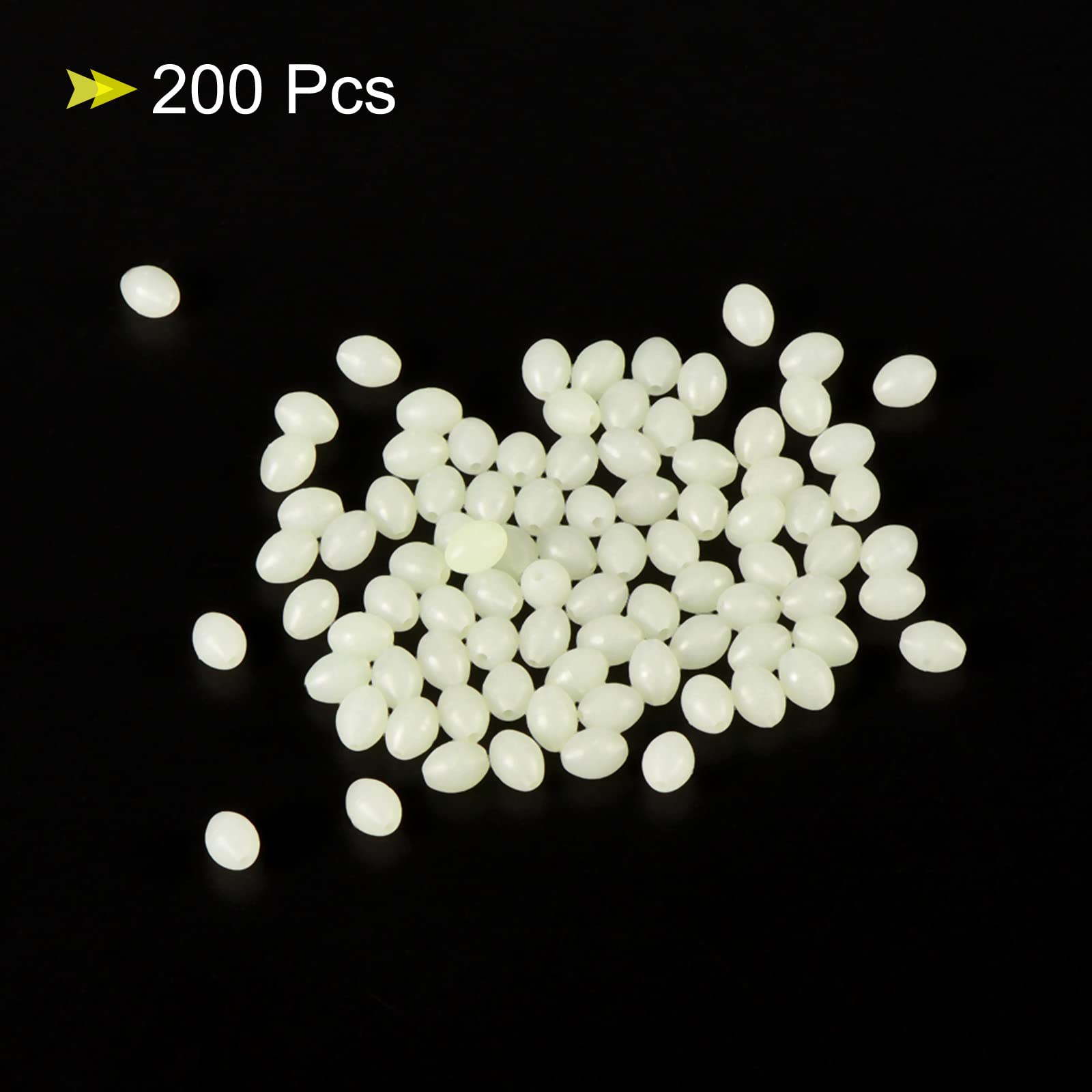 PATIKIL Perline luminose da pesca, in plastica morbida, esche da pesca per uova, strumenti per attrezzatura da pesca