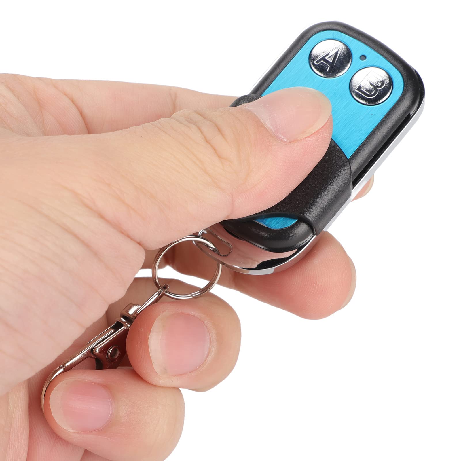 Interruttore Telecomando a Relè DC3.7-2V, Interruttore Wireless Universale a 433Mhz a 2CH, con Pulsante di Apprendimento per Il Sistema di Moduli a Scatto