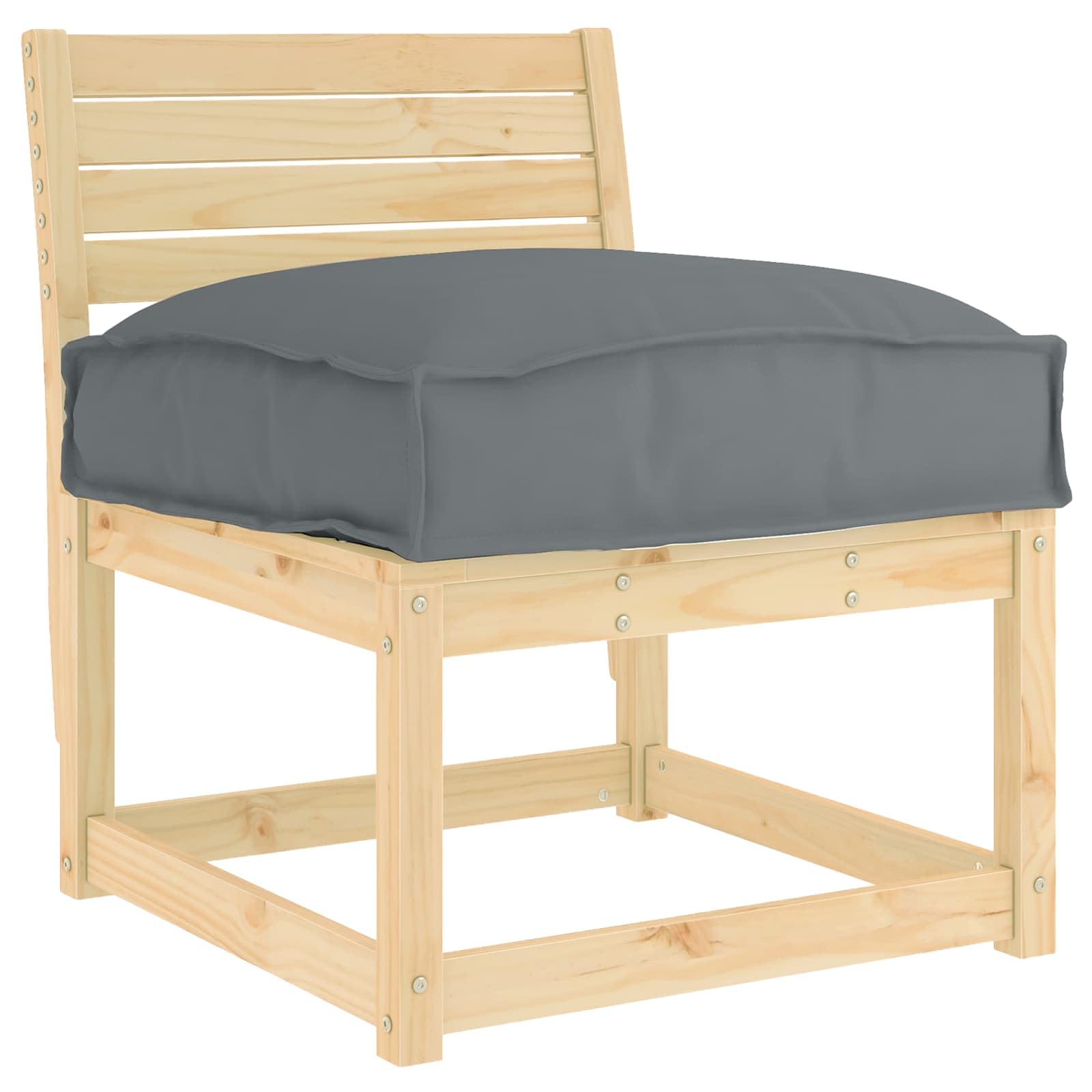 Kissen Anthrazit 50 x 50 x 12 cm Oxford Outdoor Gartenkissen | Stilvolles Quadratkissen aus robustem Oxford-Stoff für gemütliche Stunden auf Terrasse, Balkon oder im Wohnzimmer.