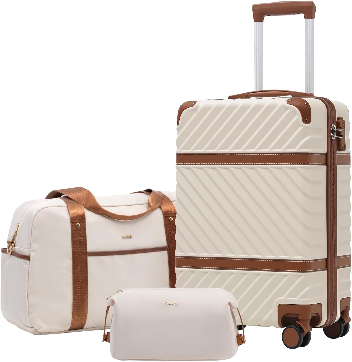 CoolifeLuggage Set Suitcase Carry On Luggage PC Hardshell Luggage TSA Lock Spinner Wheels Telescopic HandleGlobal Recycled StandardGlobal Recycled StandardGlobal Recycled Standard