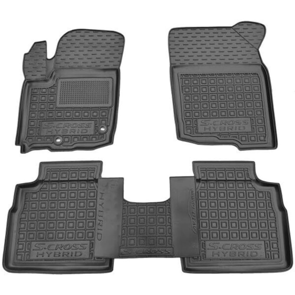 Set tappetini Tappeti su misura in gomma compatibili con Suzuki S-Cross 2022+ Hybrid