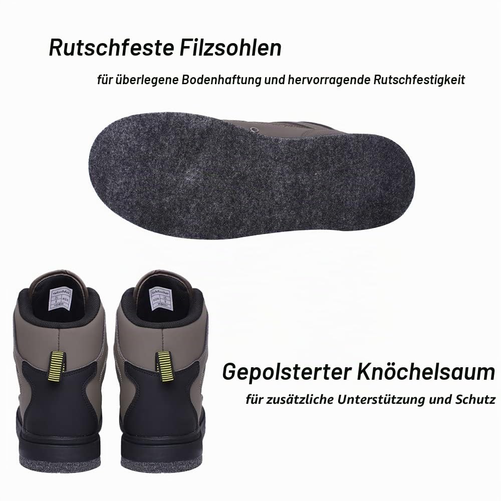 Kylebooker Herren Angeln Jagd Waten Stiefel Leichtgewicht Anti-Rutsch Wathosen Schuhe