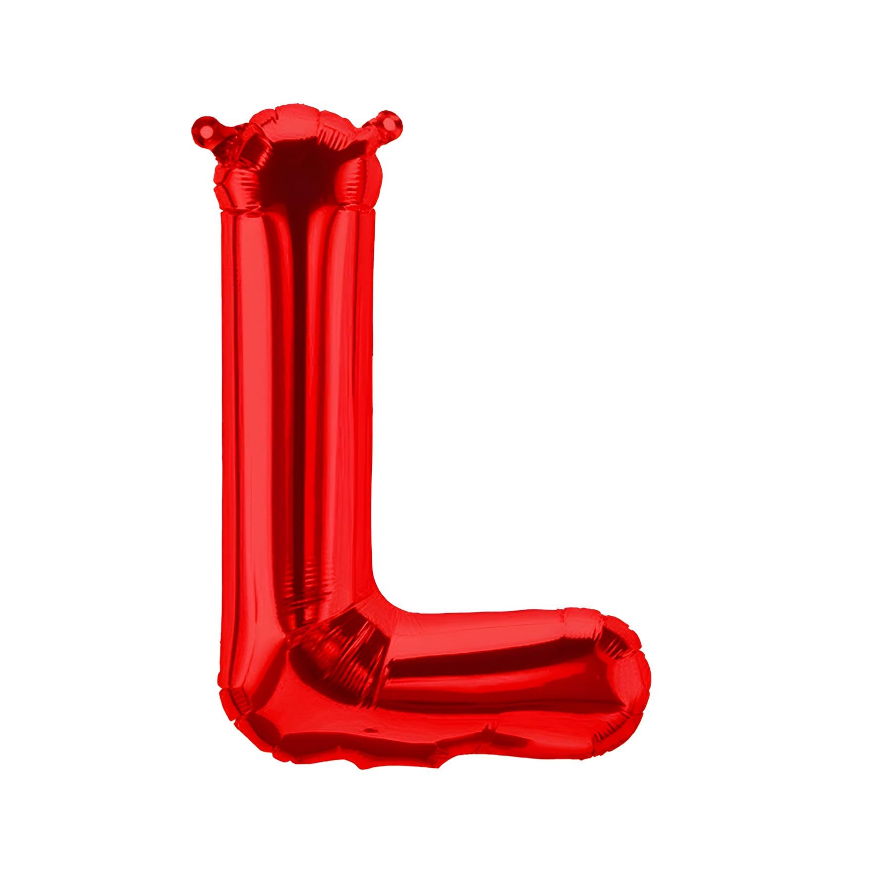 Foil Balloons Letters Red - 40/80/100 cm for Birthday Wedding Party Decoration Happy Birthday JGA Gift Balloon Graduation Giant Balloon ABI Large XXL Small Black Boys (80 cm - L) โ image 1