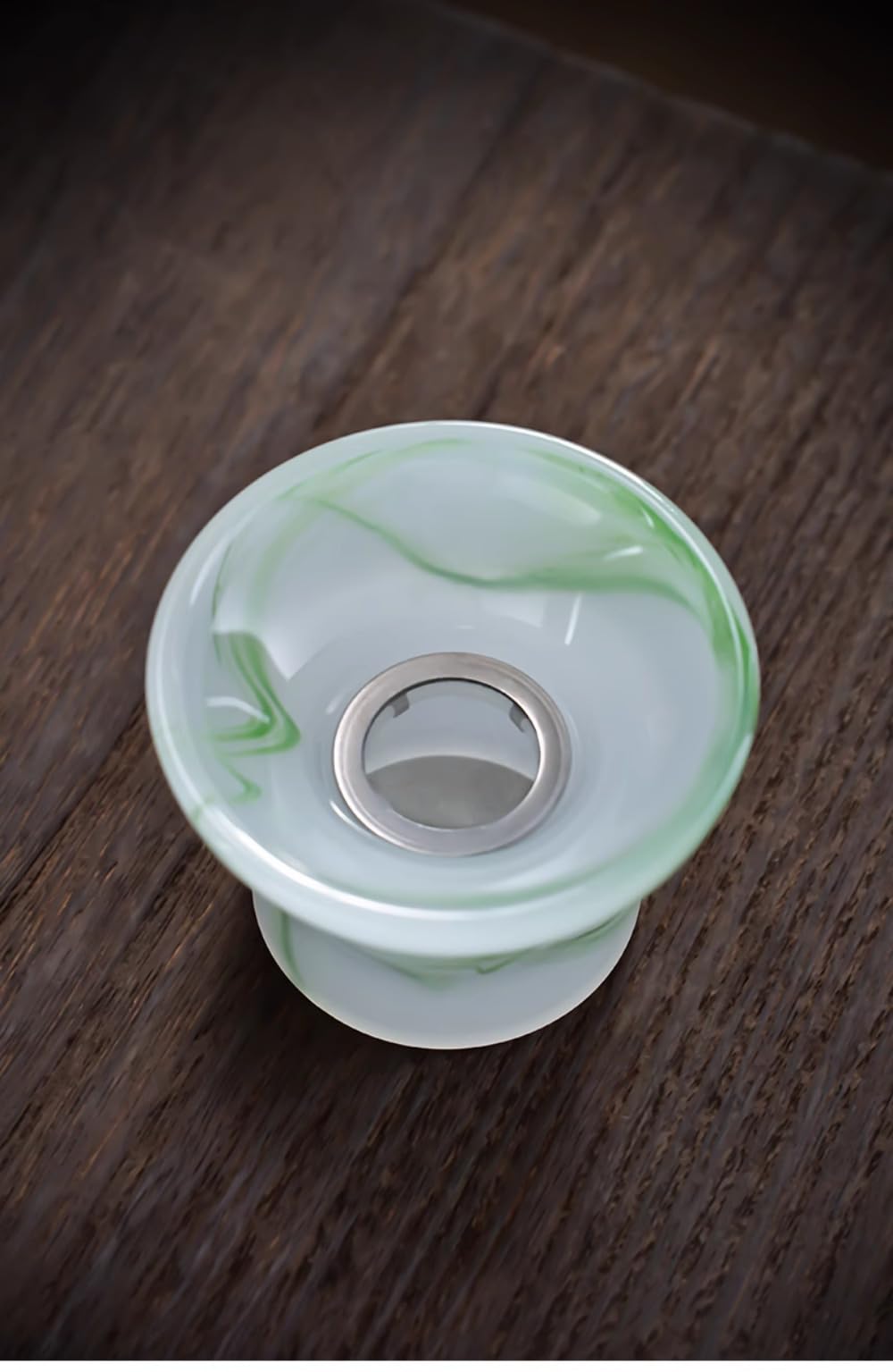 9 cm Teesieb aus Edelstahl, Keramikfilter, Teetrenner, Tee-Set-Zubehör