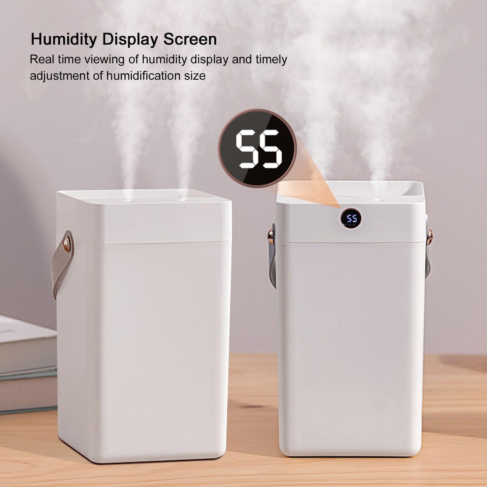 Umidificatori per camera da letto, nebbia fredda silenziosa da 3 litri, umidificatore ad aria con riempimento superiore, funzionamento in camera grande fino a 10 ore, spegnimento automatico per