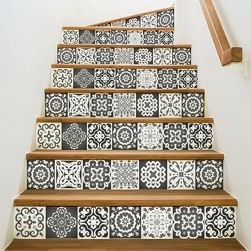 Adhesivo para escaleras de azulejos de cemento Ambiance Eloisa que cubre imperfecciones fácilmente