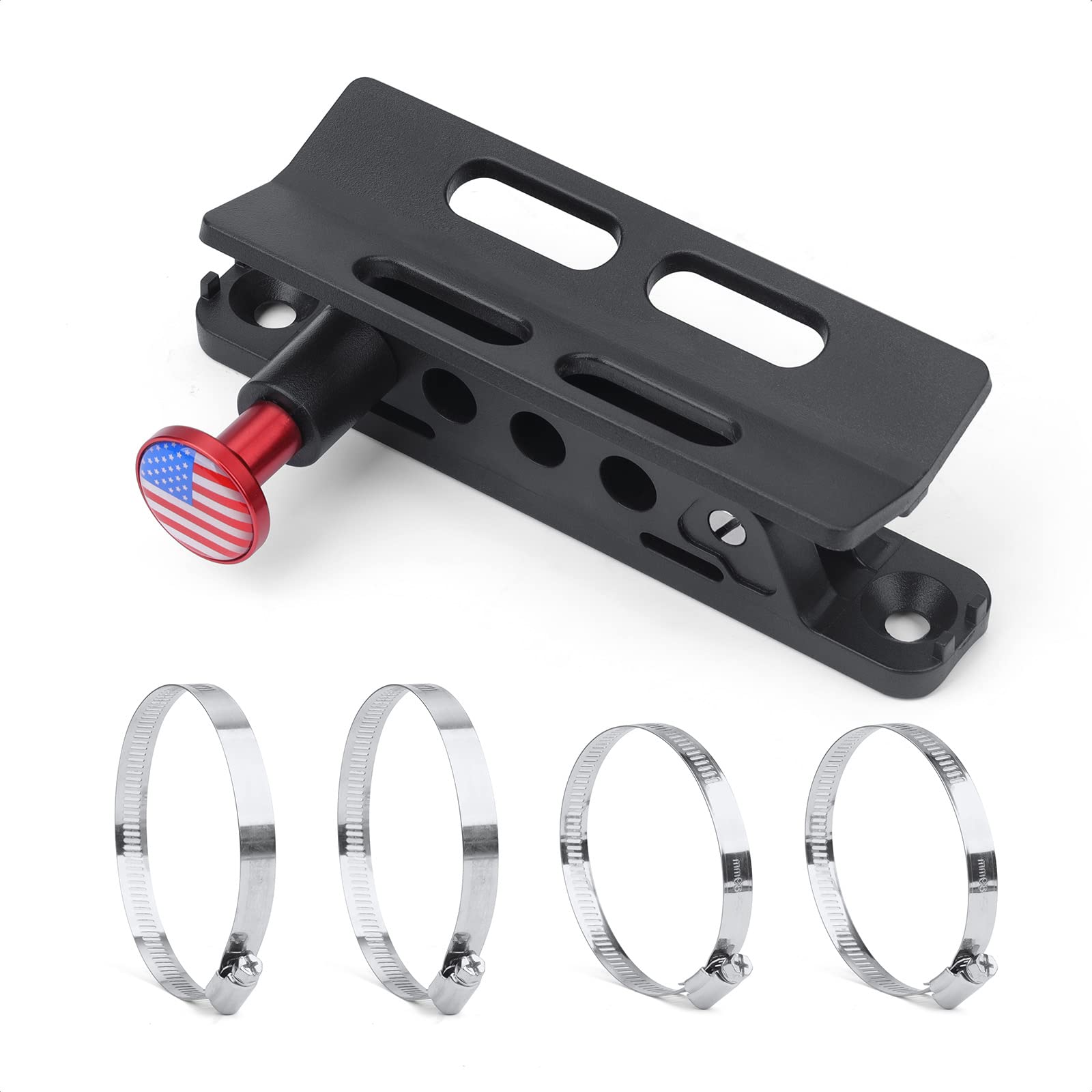 HZHIMO Quick Release Universal Roll Bar Fire Extinguisher Mount Holder 4 Clamps Fire Extinguisher Bracket For Jp Jl Jlu Polaris Utv Atv Black - View #2