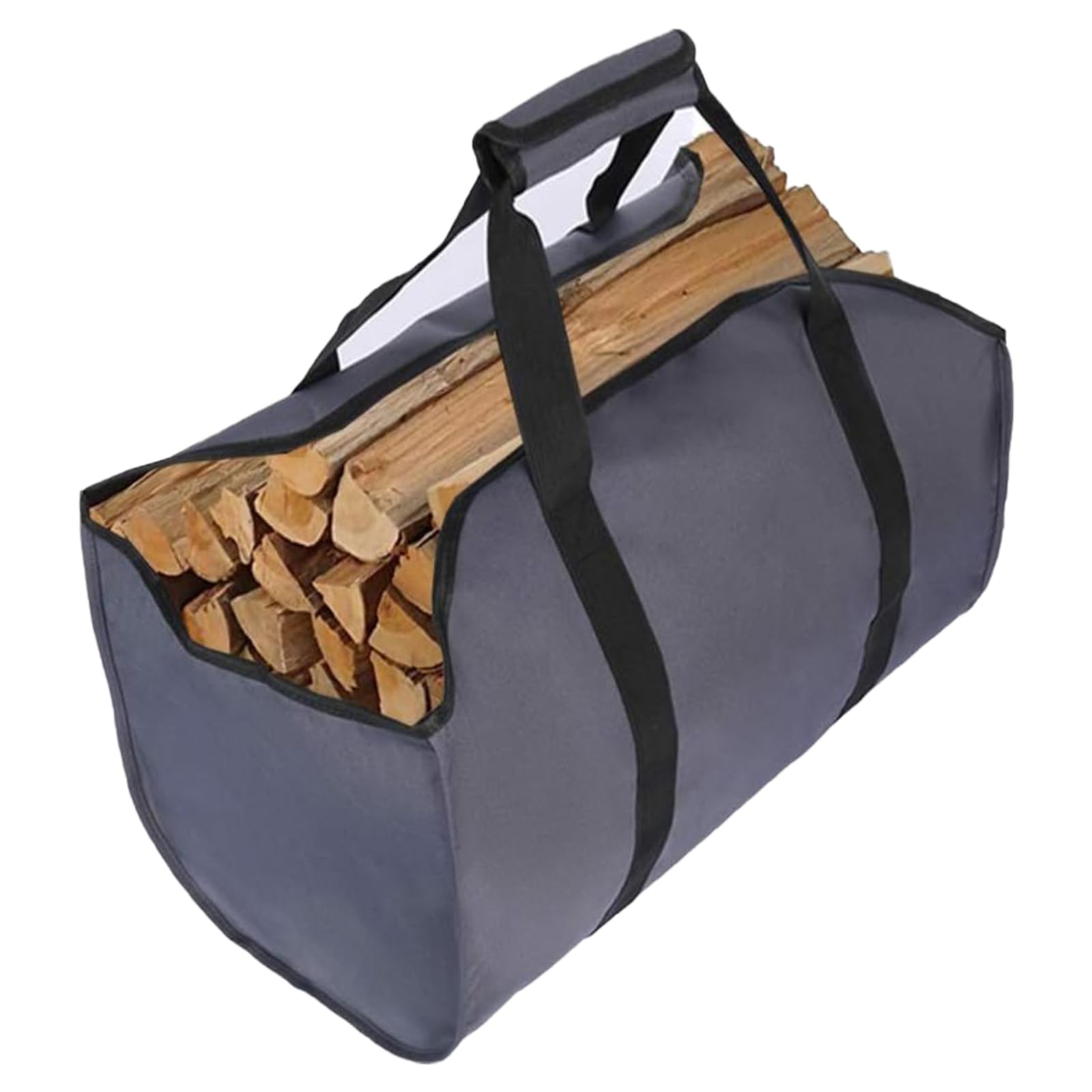 Sac de transport pour bois de chauffage Oxford indéchirable imperméable grand panier à bois pour cheminée extérieur