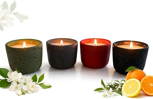 Vista 9 de ikeda fragrance Regalo para Navidad, vela perfumada para deseos de amor, vela de aromaterapia para el hogar con cristales de piedra, vela en tarro