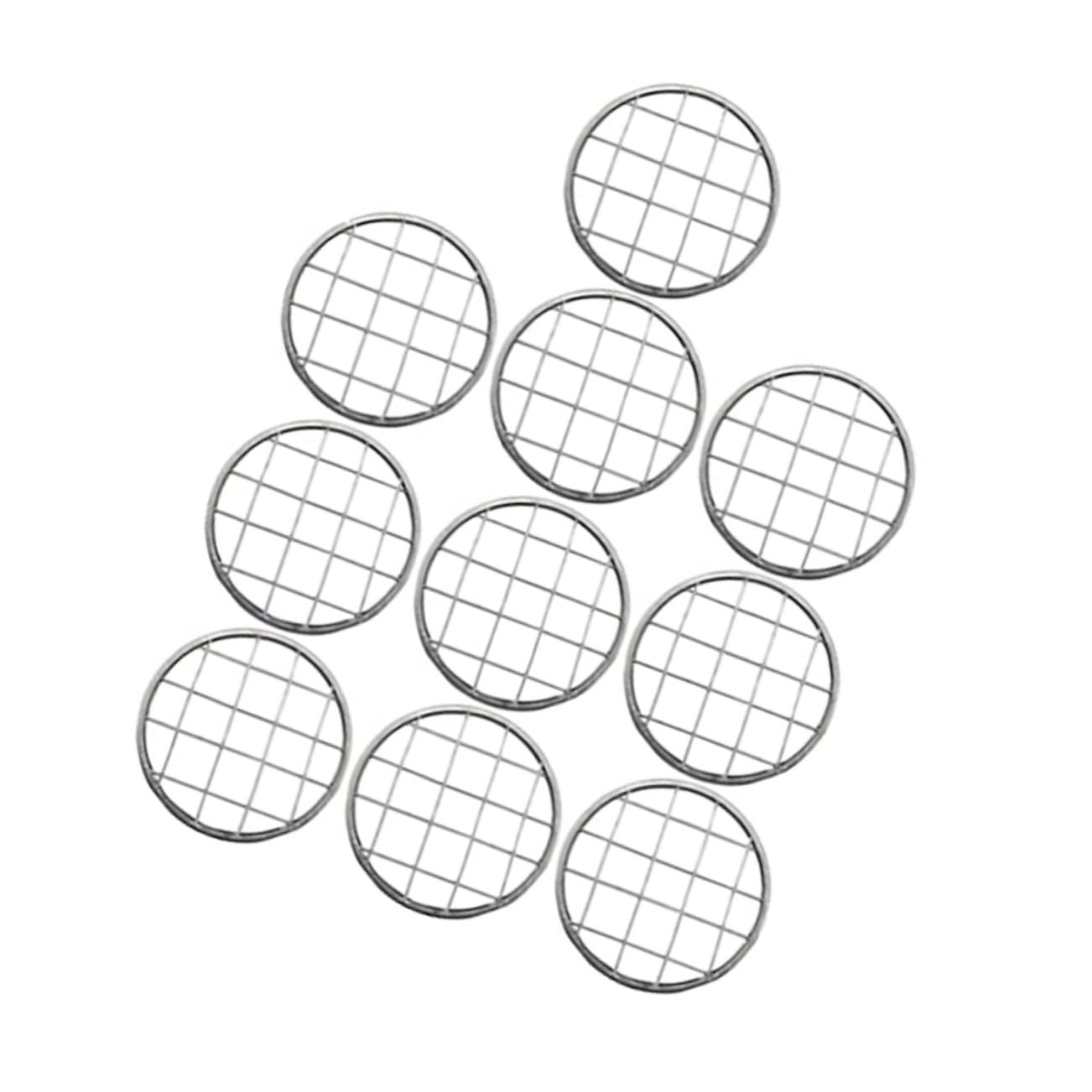 KICHOUSE Jar Flower Grid Inserts 10pcs Metal Frog Lid Perfect for Floral Arrangements and Vase Decorations