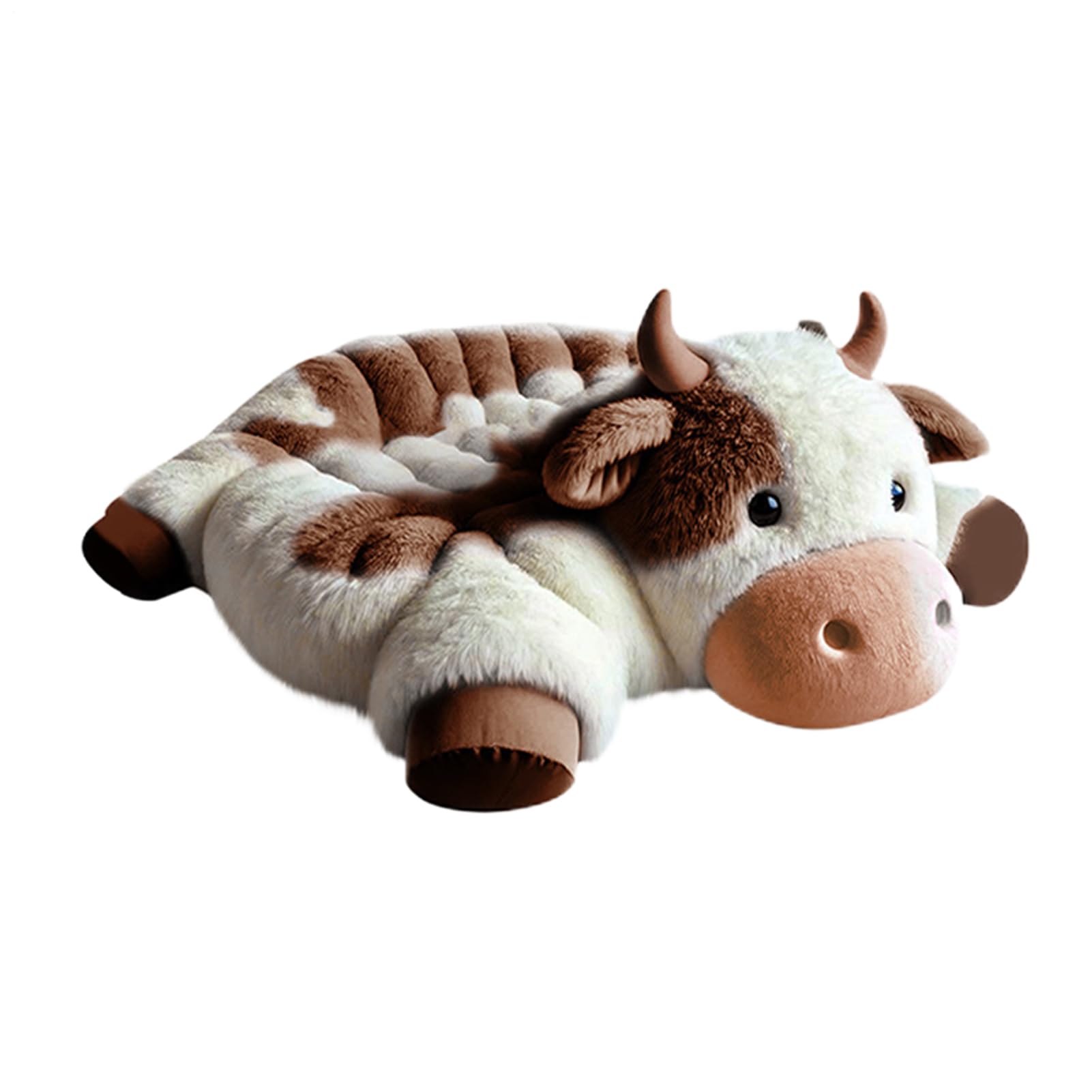 Siège en peluche vache pour fauteuil de bureau et assise de salon