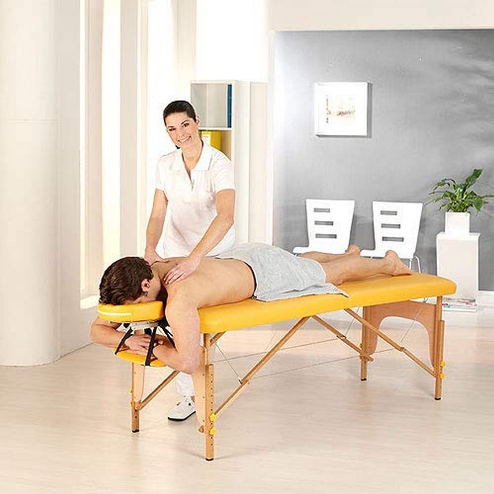 Teqler T-129851GB - Lettino per massaggi, colore: Giallo