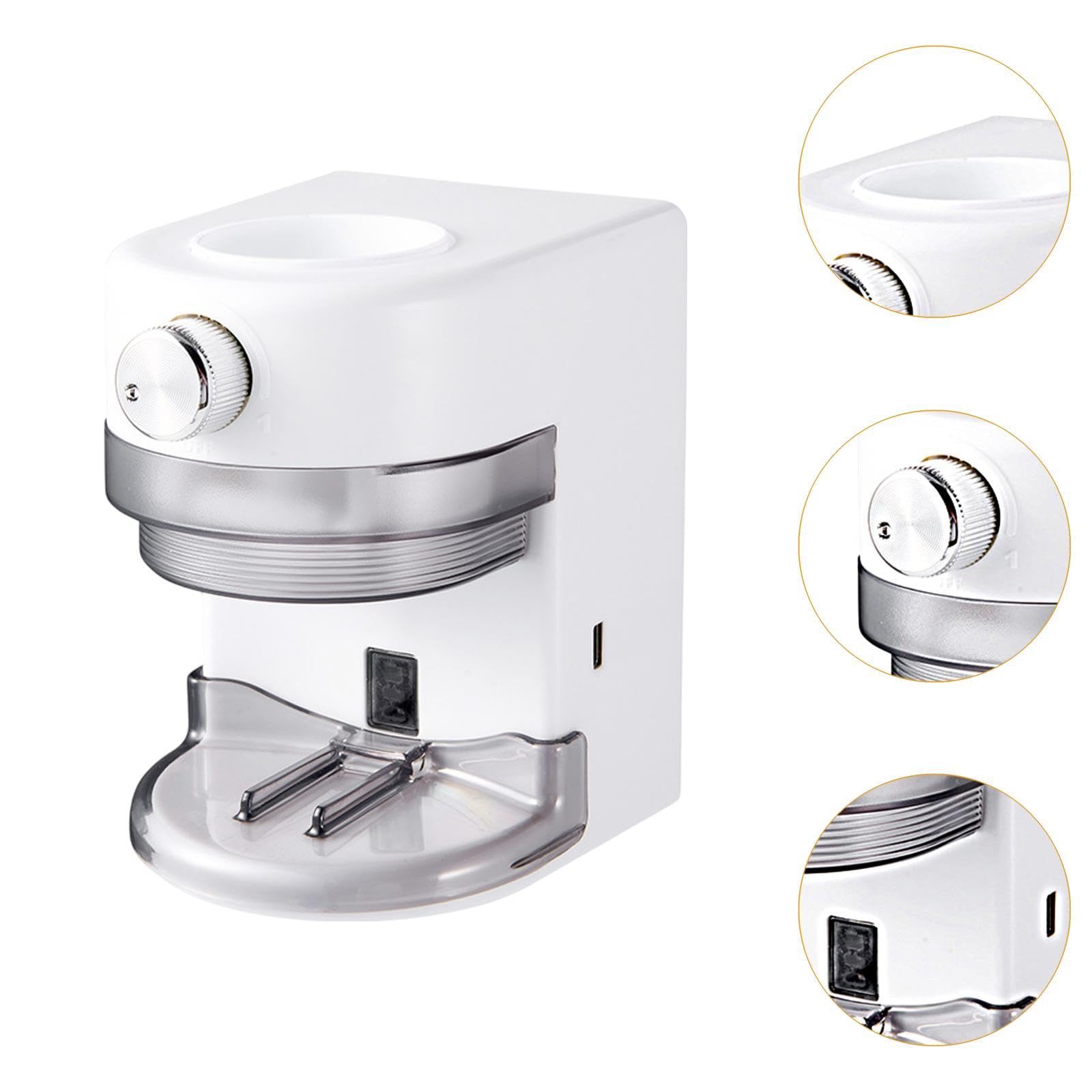 Dispensador Automático de Pasta de Dientes Montaje de Pared de Colgador de Cepillo de Dientes, Blanco, Individual