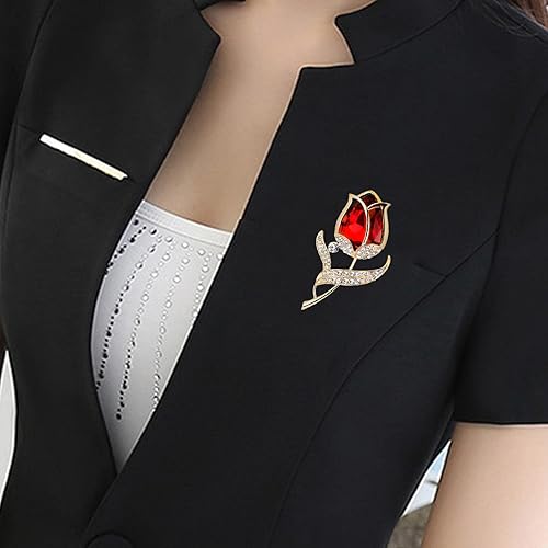 Miniatura 5 de Xuyuan Rhinestone Brooch Pin  Wedding Brooch Pins for Women,Elegant Dress Accessories Jewelry for Wedding, Parties, Valentines Day Gift