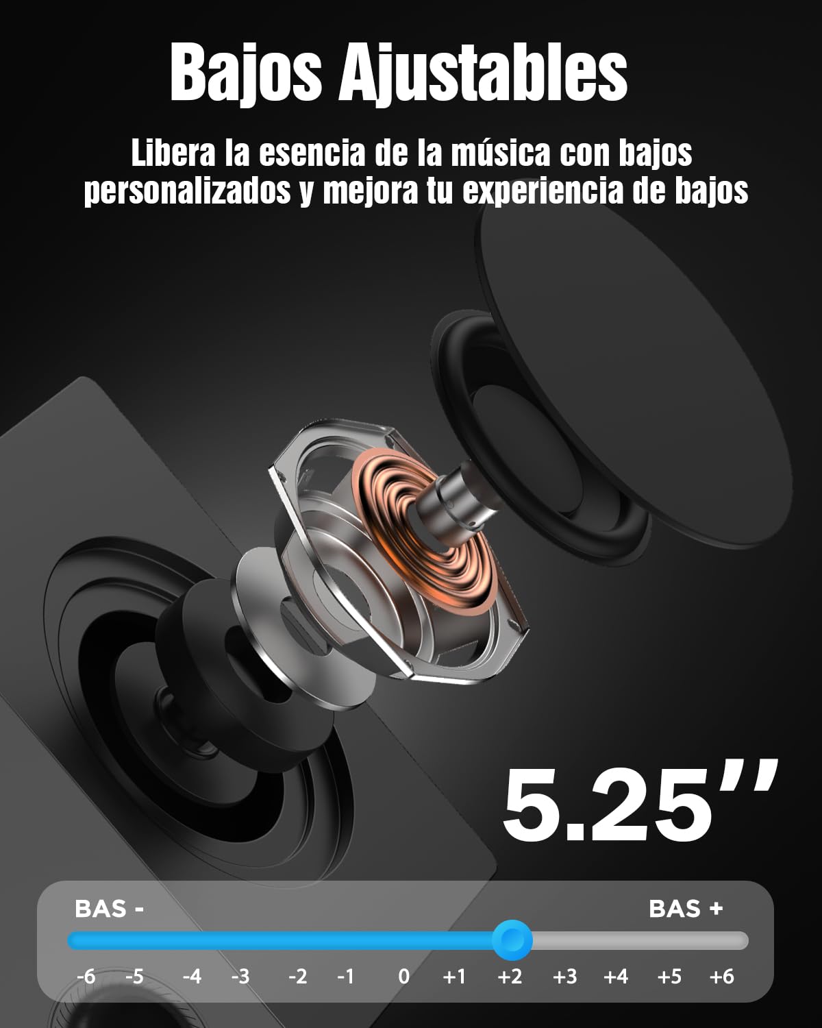 Hiwill 5.1CH Barra de Sonido TV, Dolby Atmos Soundbar Home Cinema Surround, 2 Altavoces Surround Cableados, Barra Sonido PC Bluetooth con Subwoofer 5.25'', 380W de Potencia Pico, eARC/Opt, 2025
