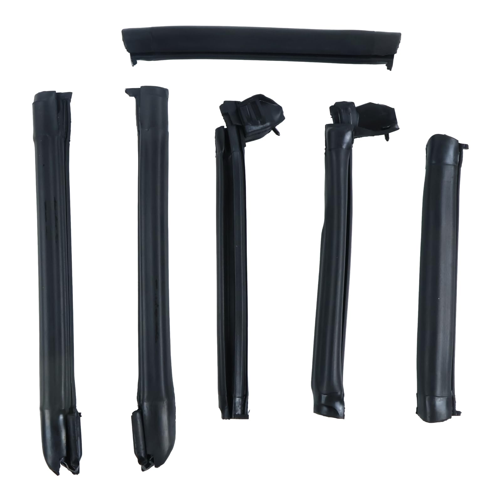 HOLDWELL 6Pcs Top Rubber Weatherstrip Seals Kit 3R3Z-7653986 F4ZZ-7651564 F4ZZ-7654000 Compatible with 2001-2004 Ford Mustang & Cobra Convertibles