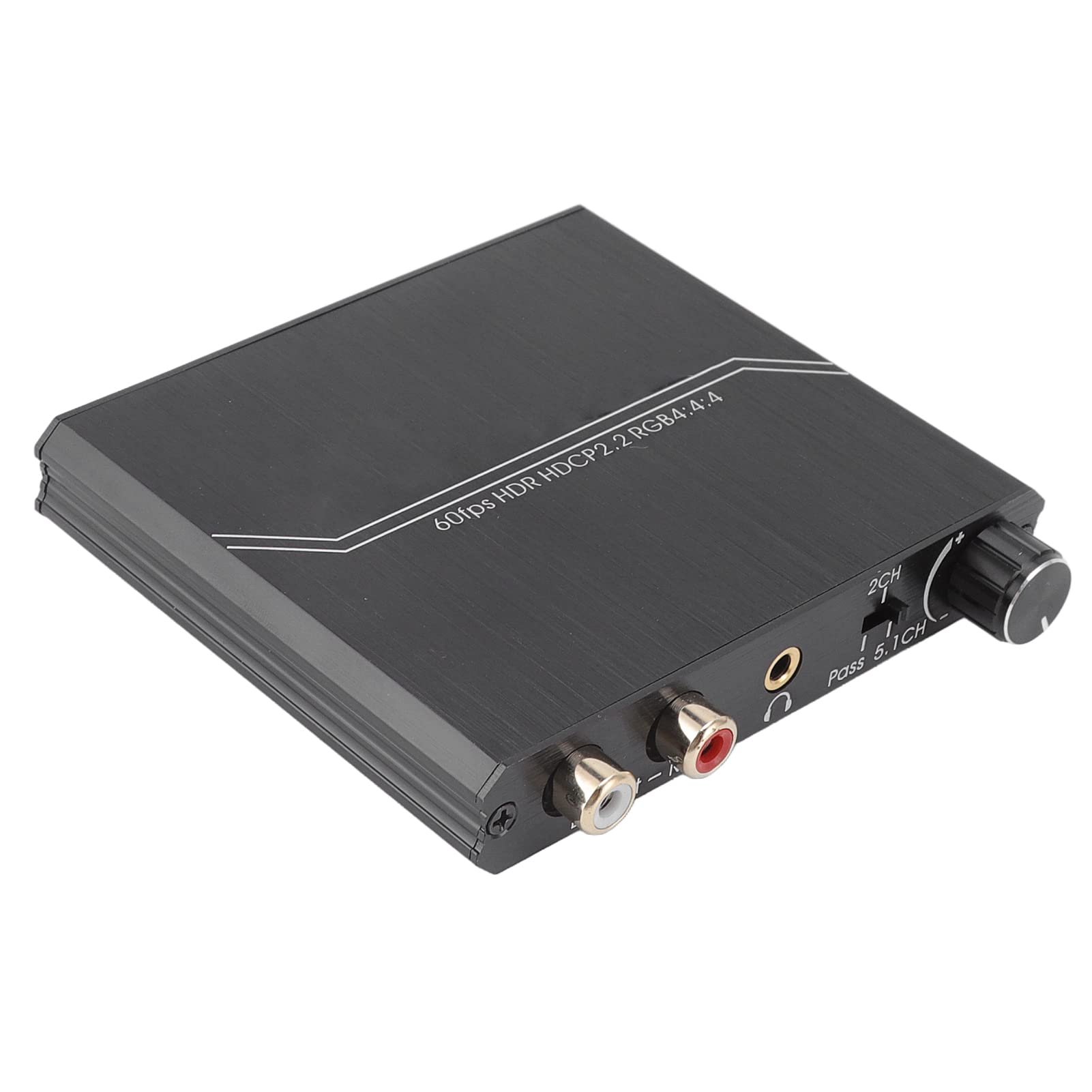 Annadue Divisor de Extractor de Audio HDMI 4K 60 Hz, Interfaz Multimedia HD Soporte de Extractor HDMI HDCP 2.2, RGB 4:4:4, 18 Gbps HDR, Convertidor de Audio HDMI Estéreo para Reproductor