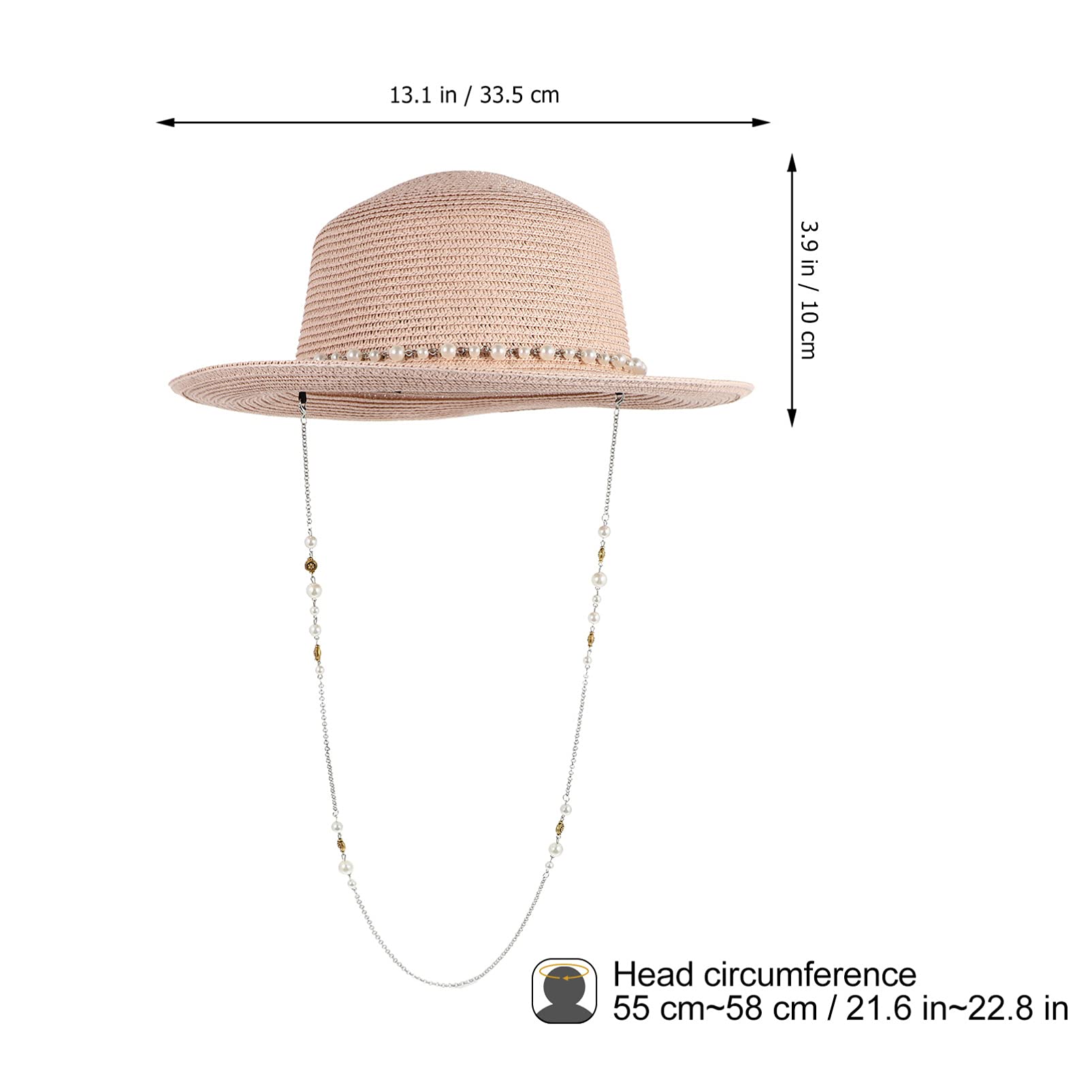 PACKOVE Sombrero de Sol Plano Gorro Sol Sombrero Sol protección Solar de Playa de para Hombre para el Sol Tapa Parasol de Mujer Papiro