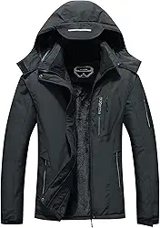 Casaco feminino impermeável quente de inverno com capuz capa de chuva para esqui e snowboard