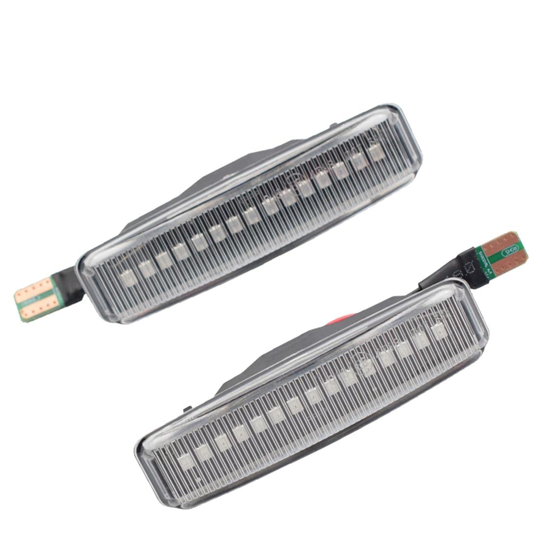 Hacreyatu Clignotants Led Indicateur Latéral Dynamique Remplacement Pour B-MW MINI Cooper R55 R56 R57 R58 R59 (Noir